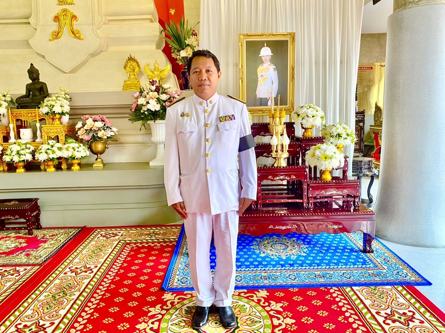 title - ส.ป.ก. อ่างทอง ร่วมพิธีบำเพ็ญกุศลปัญญาสมวาร (50 วัน) เพื่ออุทิศถวายเป็นพระกุศลแด่สมเด็จพระเจ้าลูกเธอ เจ้าฟ้าพัชรกิติยาภา นเรนทิราเทพยวดี กรมหลวงราชสาริณีสิริพัชร มหาวัชรราชธิดา 